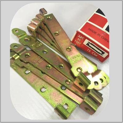 China Heavy Duty Galvanized Strap Hinges , Ornamental Strap Hinge Long Durability for sale