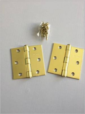 China Golden Plated Kitchen Cabinet Hinges Screws Type Beautiful Design for sale