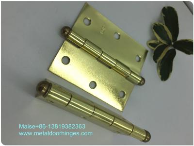 China Brass Plated  Heavy Duty Door Hinges , Ball Tip Garage Door Hinges Wooden Box Packing for sale