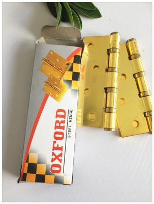 China De oro resistente de las bisagras de puerta de la extremidad plana plateada con la caja interna de los tornillos en venta