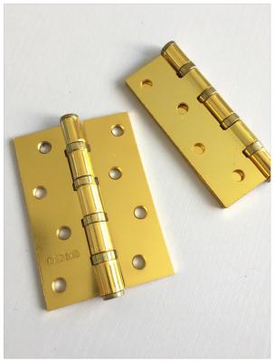 China Heavy Four Steel Circle Residential Ball Bearing Door Hinges Soft Closing Flat Head Metal for sale