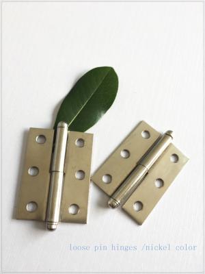 China Alta precisión del Pin de abertura de puerta del diseño profesional exterior flojo de las bisagras en venta