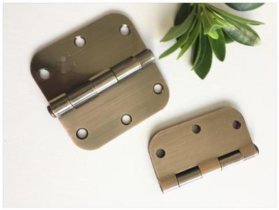 China Oil Resistance High Security Door Hinges High Durability Bright Brass Plated for sale