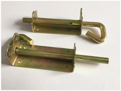 China Yellow Zinc Door Bolts And Latches Long Working Life Anti Rust Water Proof for sale