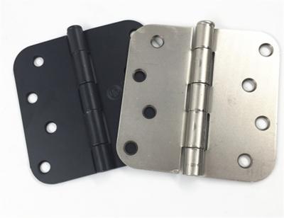 China Dobradiças de porta pretas de tipo americano do metal, dobradiças quadradas de canto pequenas à venda