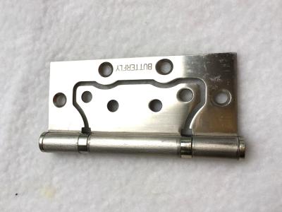 China Metal Type Nickel Color Door Butt Hinge 2 Ball Bearing 4 Inch Polished for sale