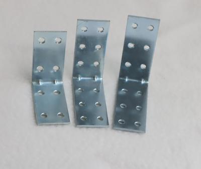 China Zinc Color 19mm Double Holes Metal Hanging Brackets for sale