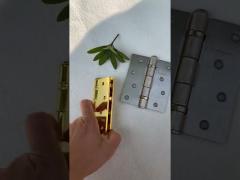 2BB 4“ Ball Bearing Gold Color Security Door Hinge Metal