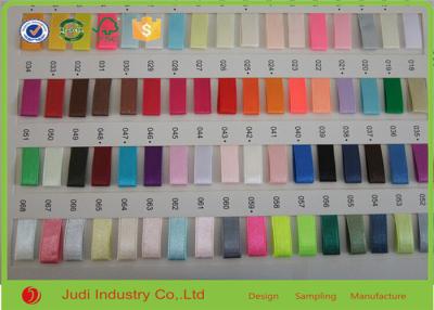 China Custom Single Face Satin Ribbon Polyster Color Charter Satin Silk Ribbon  With Logo for sale