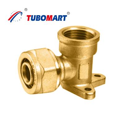 China Chrome Plated Brass Pex Compression Fittings For Plumbing Systems for sale