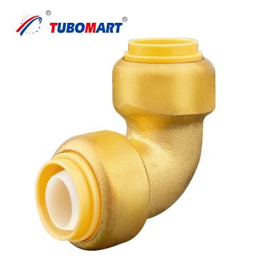 China Plumbing 1/2 Pex Quick Connect Fittings Lead Free Brass Push Fit Fittings for sale