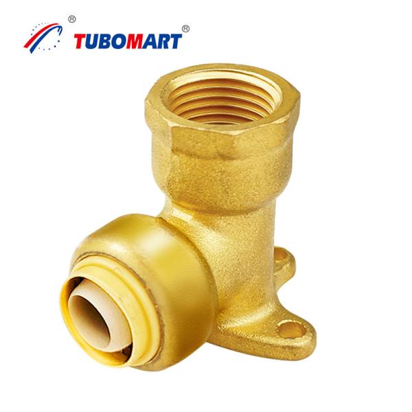 Quality Lead Free Brass Push In Fittings PN10 / PN16 1/2 Pex Push Fit Coupling for sale