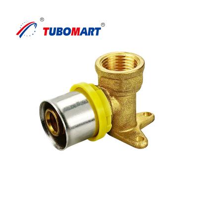 China Commercial Brass Pex Tube Connectors 16mm - 32mm Pex Tubing Compression Fittings for sale