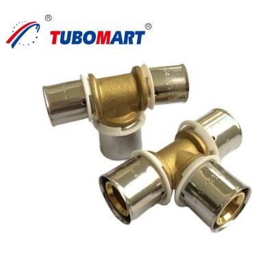 China Hpn58-3 CW617N CW602N Pex Press Fittings Union Elbow Tee Pex Pipe Fitting for sale