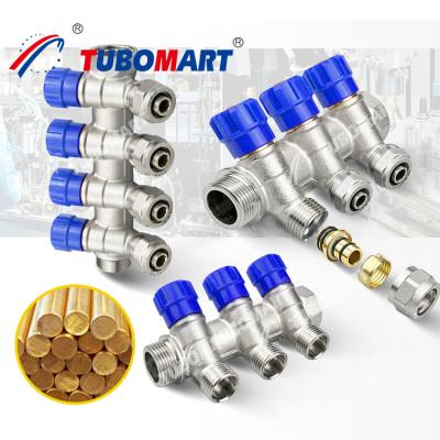 China 2 - 12 Outlets Brass Pex Manifold Pex manifold systems For Home Improvement for sale