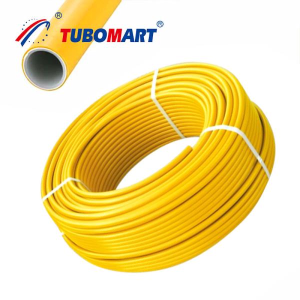 Quality Dual Pex Aluminium Pipe For Gas Distribution Systems Yellow Pex Tubing for sale