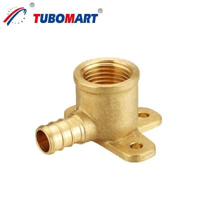 China Brass Crimp Pipe Fittings Pex Pipe Connectors For Water Supply Systems for sale