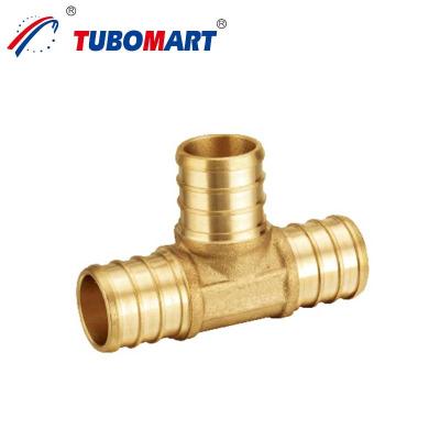 China Lead Free Pex Crimp Fittings Brass Crimp Fittings Plumbing For Water Supply Systems for sale