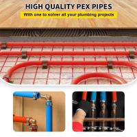 Quality ISO9001 Pex Water Pipe Cross Linked Polyethylene Pex Tubing Rolls 100m for sale