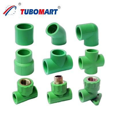 China Fittings de ligação de tubos PPR personalizados Conectores de tubos plásticos ISO9001 ISO14001 à venda