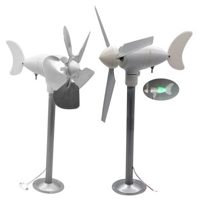 Cina I mulini a vento del giardino dell'iarda hanno condotto il modello azionato dal vento Generator Portable della turbina della luce notturna in vendita