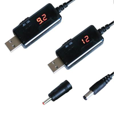 China USB to DC Power Cable 5V to 9V 12V DC Jack Charging Cable Power Cord Plug Connector Adapter for sale