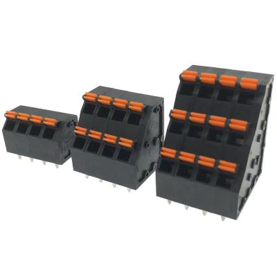 China 5.0mm PCB Terminal Blocks Spring Clamp Connectors Single Row Dual Row 736HH 736H 736L-5.0 for sale
