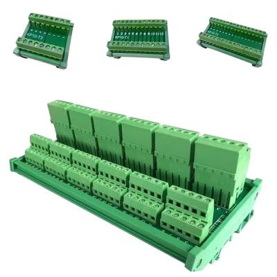 China 8 12 16 60 Ways Cable Connection Distribution Hub Terminal Blocks Wiring Board Din Rail Mount for sale