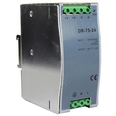 China DR-75-24 75W 24V 3.2A DC Output Din Rail Switching Mode Power Supply for sale