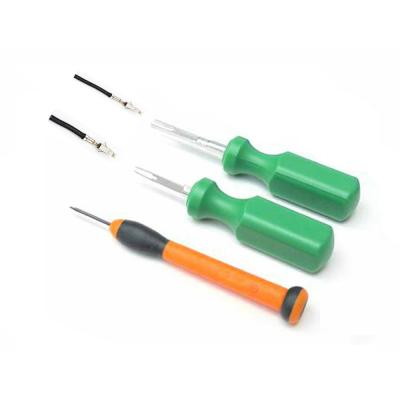China 3pcs Screwdrivers Auto Connectors Crimping Pin Remover Terminals Removal Tool Kit for sale