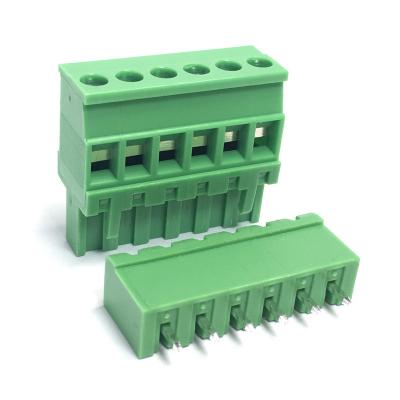 China 5.08mm Pitch PCB Screw Terminal Blocks Plug Straight Pin Header Horizontal Wiring Entry for sale