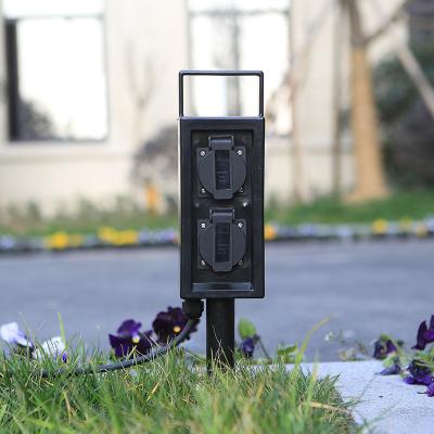 China Outdoor Garden In-ground Lawn Plug-in Electrical Power Sockets Outlet Stake 10A AC250V for sale