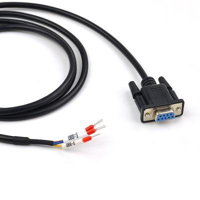 China DB9 D Sub Connector RS232 Serial RXD TXD GND Port to 3-pin Terminals Exapansion Cable for sale