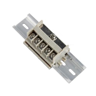 China 300V 35A Power Supply Cable Distribution Panel Terminal Blocks Splitter DIN Rail Mounted for sale