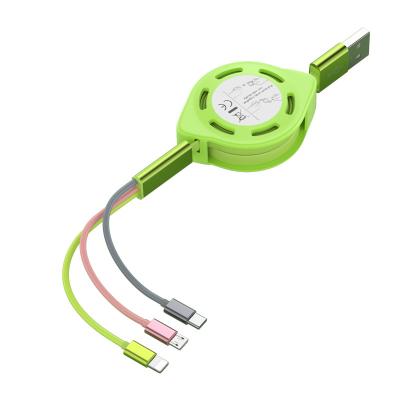 China Quick Charge USB Type C Cable 5A Data Charge Liquid silicone Cord Extractable 20cm - 100cm for sale