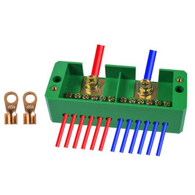 China 2 in 8 out Electrical Terminal Blocks Splitter Power Source Wiring Distribution Connectors for sale