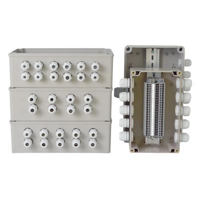 China Junction Box Waterproof Din Rail Screwless Spring Crimping ST2.5 Terminal Blocks Assembled for sale