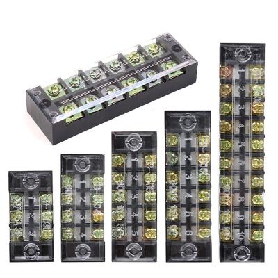 China TB-1503 TB-1512 15A 600V Barrier Terminal Blocks 3 Poles to 12 Poles for sale