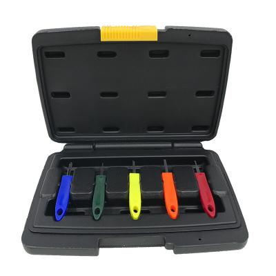 China 5pcs Screwdrivers Car Wire Harness Terminals Pin Remover Release Tool Set Kit for sale