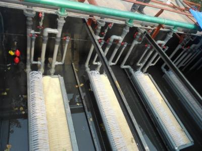 Chine Pp ou PVDF ont renforcé les systèmes de traitement des eaux résiduaires creux d'usine de paquet de mbr de membrane de fibre à vendre