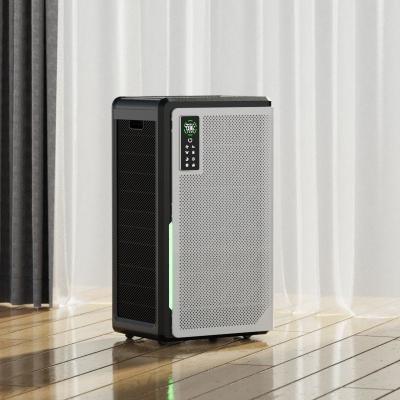 China Bank Freestanding Hepa UV Air Purifier With Humidifier Negative Ion Purification for sale