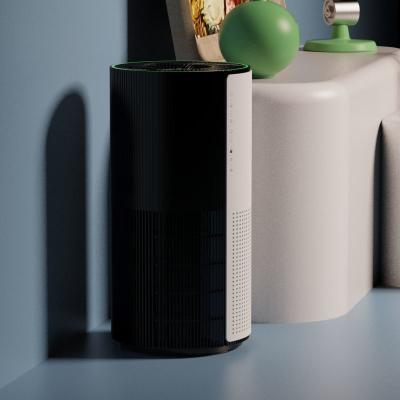 China Round HEPA Filter Office Air Purifier With Smart Dust Sensor for sale