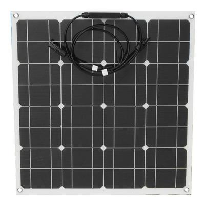 China Mono instalación fácil resistente ULTRAVIOLETA negra del panel solar de la célula 12V sin marco en venta