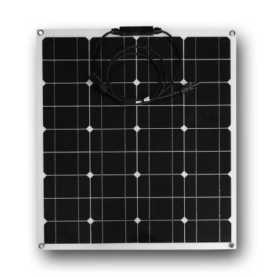China Weather Proof Semi Flexible Solar Panel 50W 18V Safety For Outdoor Sport for sale