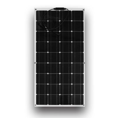 China Flexible Photovoltaic Mono Cell Solar Panel 18V 110W For RV / Boat Charging Battery for sale