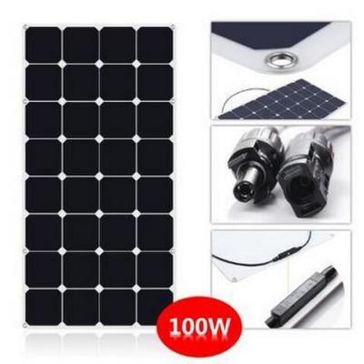 China SunPower Flexible 100 Watt Solar Panel Kit For RV With CE ROHS Certificated for sale
