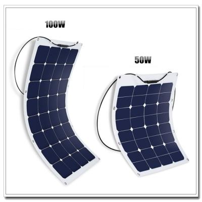 China Yatch / Camping Use 12 Volt RV flexible Solar Panels 32 PCS With Cable MC4 Connector for sale