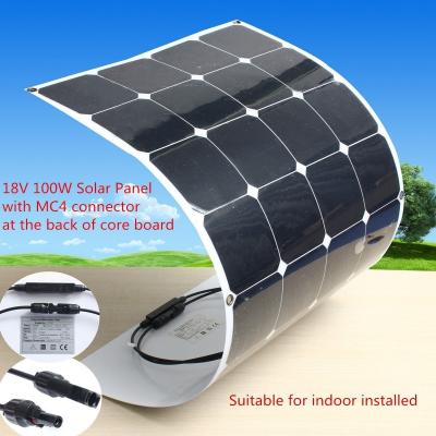 China 2,5 KILOGRAMOS de paneles solares flexibles de SunPower, 100 vatios Sunpower que dobla los paneles solares en venta