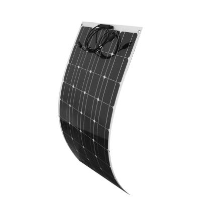 China ETFE Surface 100 Watt Monocrystalline Solar Panel 18 Volt Cell Efficiency 19.5% for sale