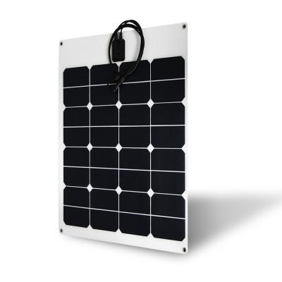 China 12 Volt RV Flexible Portable Solar Panels 120 Watt Equipped With 0.5m Cable for sale